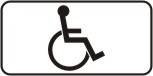 Дорожный знак Инвалиды