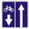 Дорожный знак Дорога с полосой для велосипедистов